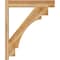 Ekena Millwork Merced Block Rough Sawn Outlooker, Western Red Cedar, 6"W x 30"D x 36"H OUT06X30X36MRC05RWR - alternate 4